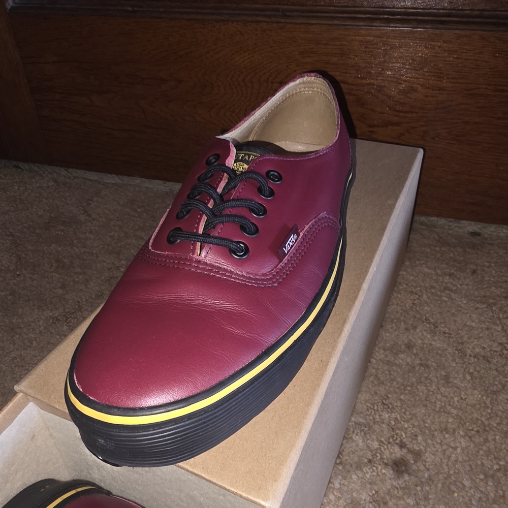 Vans Men's Shoes Burgundy RARE